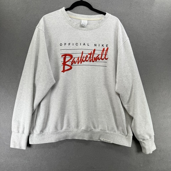 NIKE Dri-Fit Sweatshirt Size XL Gray Dri-Fit Standard Issue Basketball‎ DA6741 - Picture 1 of 11